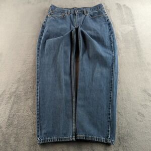 Levis 550 Jeans Mens 35x30 (Fits 31x29) Blue Faded Relaxed Wide Grunge Skater